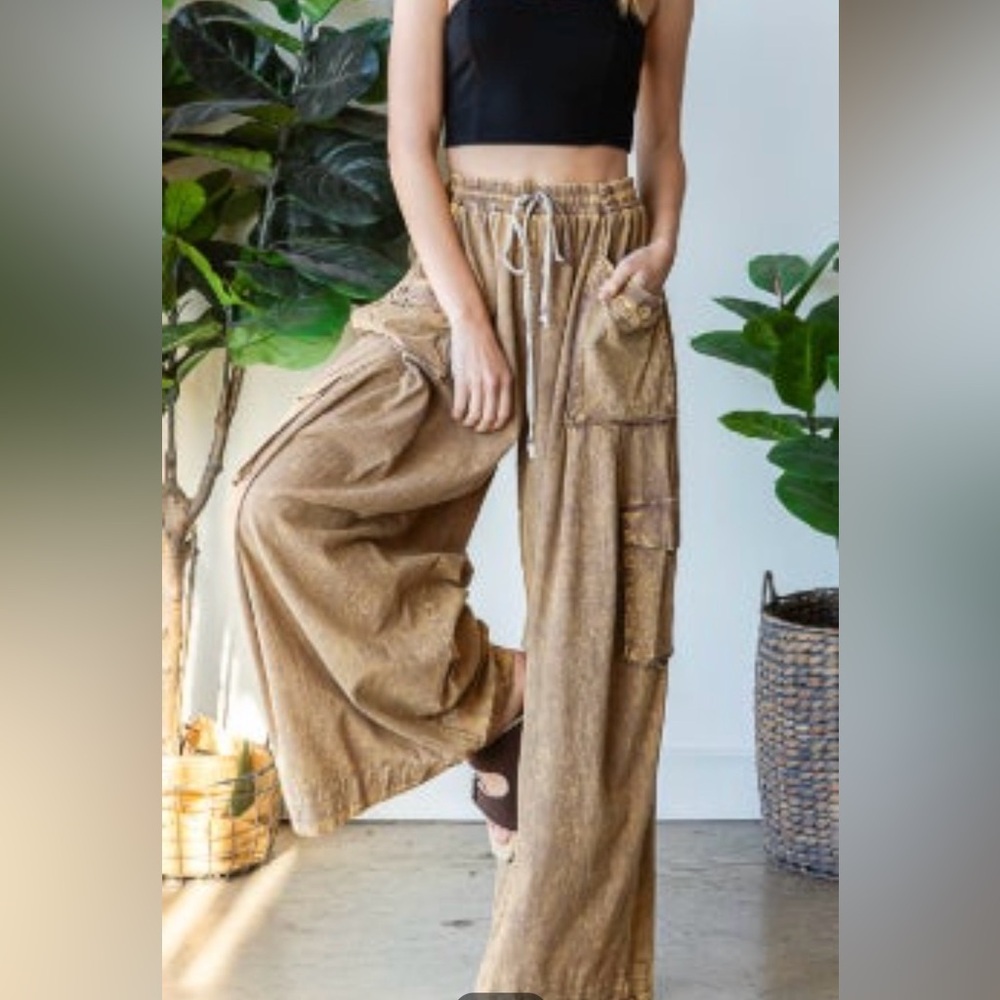 Oli & Hali Brown Wide Leg Pants